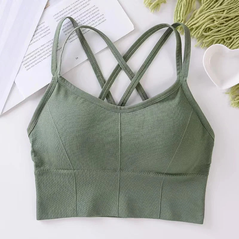 Push Up Running Sports Bra