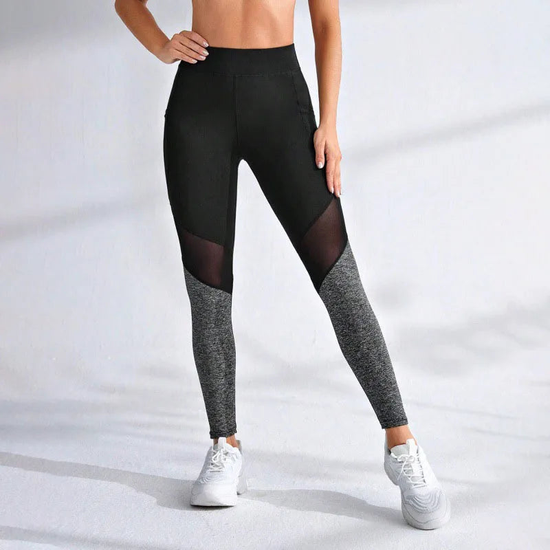 Seamless Mesh Spliced Leggings