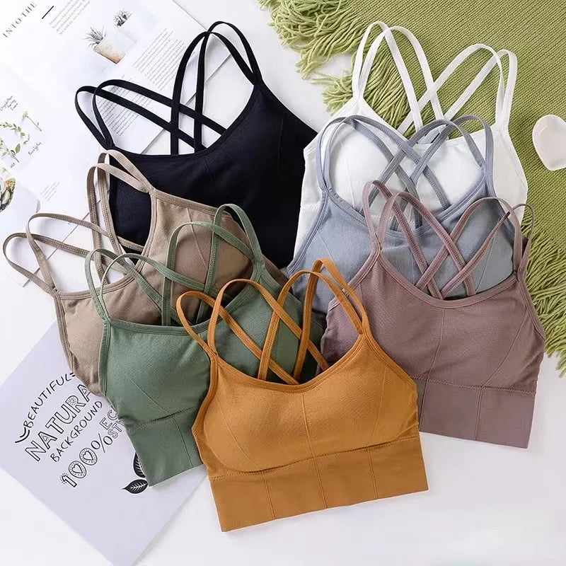 Push Up Running Sports Bra