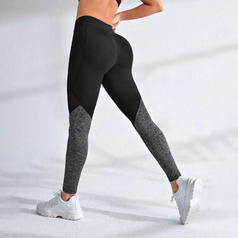 Seamless Mesh Spliced Leggings