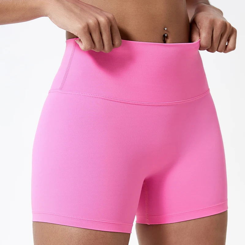 Women Slim Fit Workout Sports Shorts