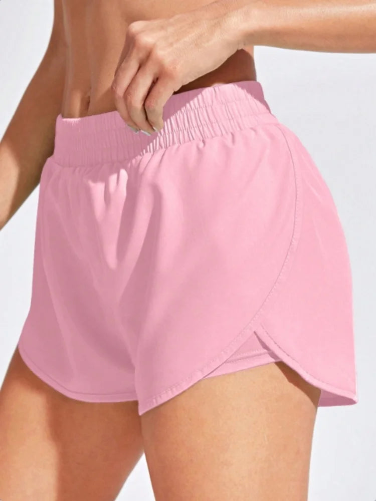 Women Elastic Running Workout Short