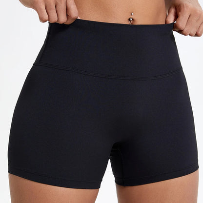 Women Slim Fit Workout Sports Shorts