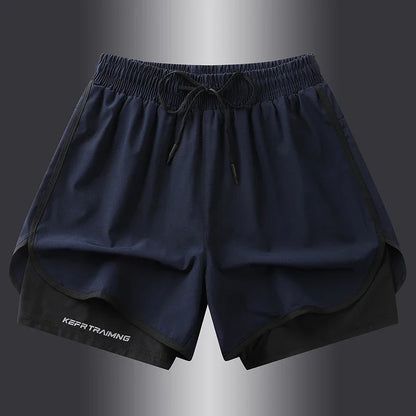 Anti glare Double layered Sports Shorts