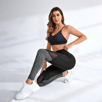Seamless Mesh Spliced Leggings