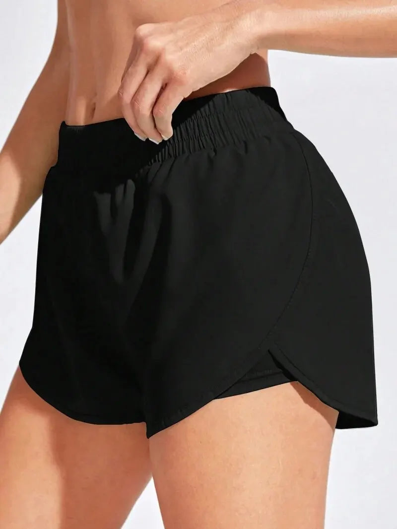 Women Elastic Running Workout Short