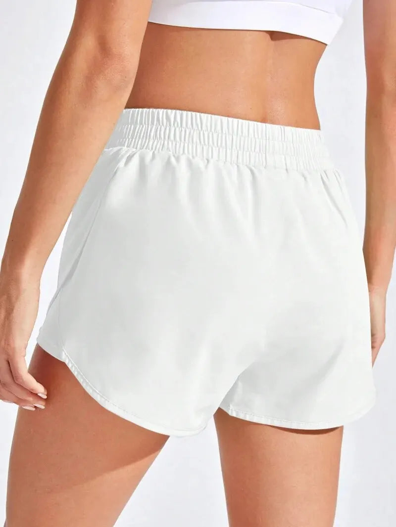 Women Elastic Running Workout Short