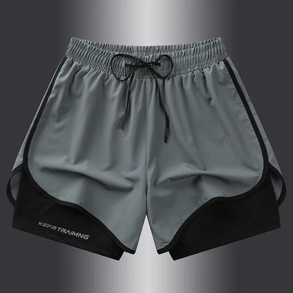 Anti glare Double layered Sports Shorts