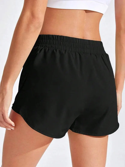 Women Elastic Running Workout Short