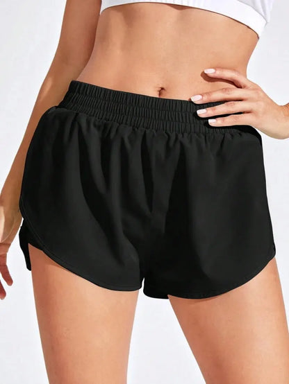 Women Elastic Running Workout Short