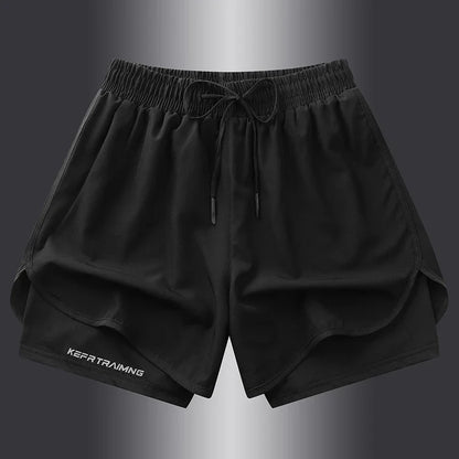 Anti glare Double layered Sports Shorts